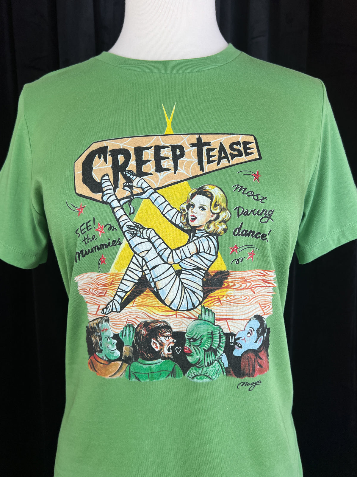 Creep Tease Relaxed Tee in Heather Leaf | Mischief Made