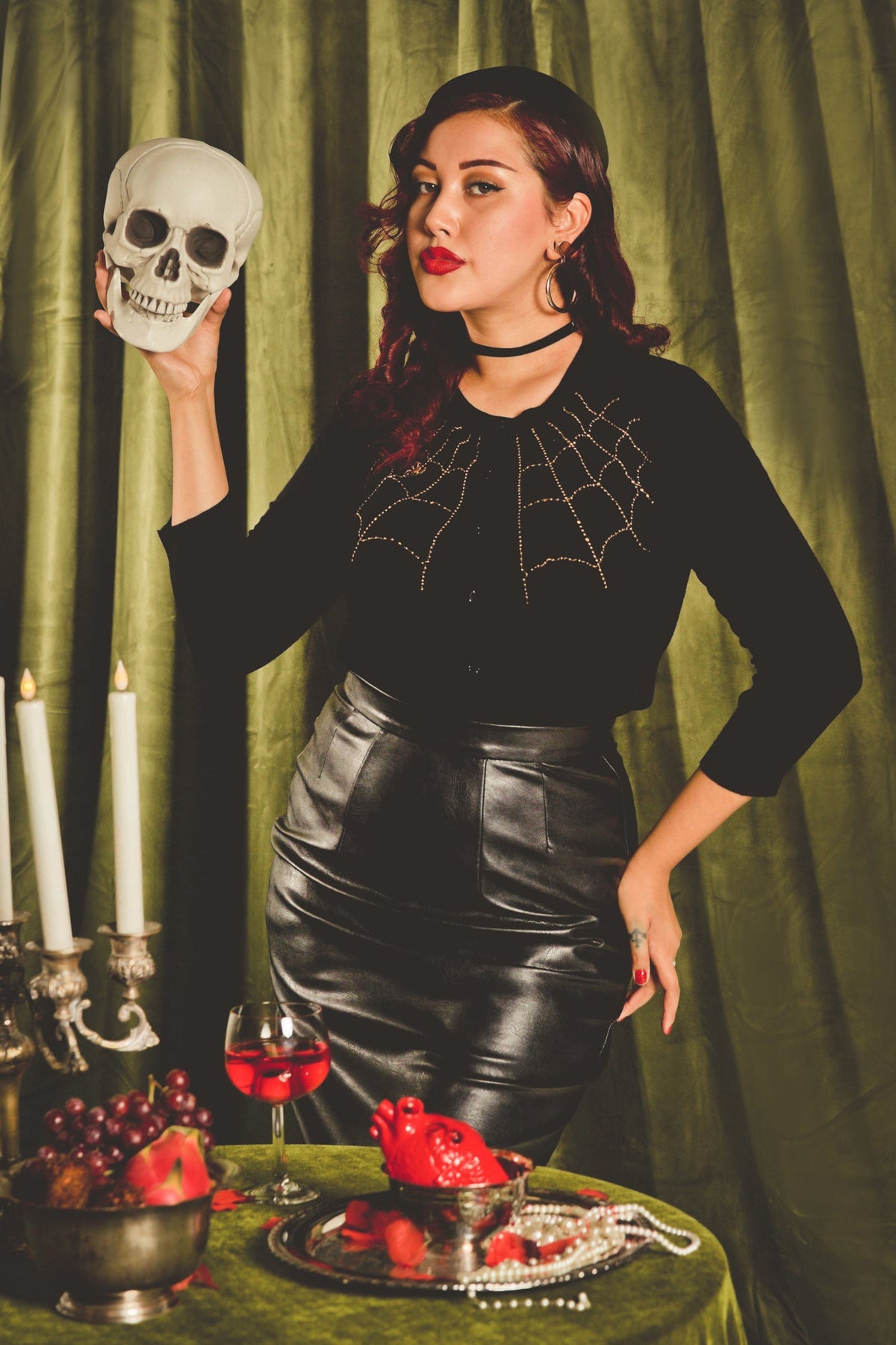 Spiderweb-Cardigan-Burnt-Black