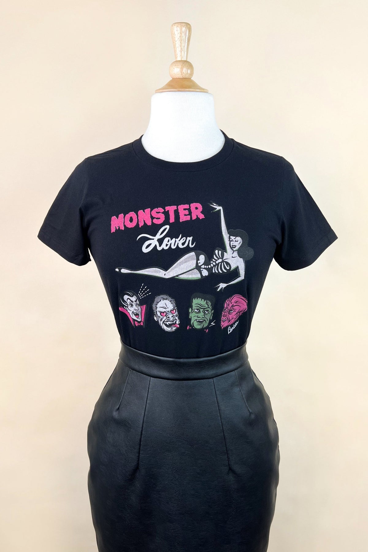 Monster Lover Graphic T-shirt in Black | Mischief Made