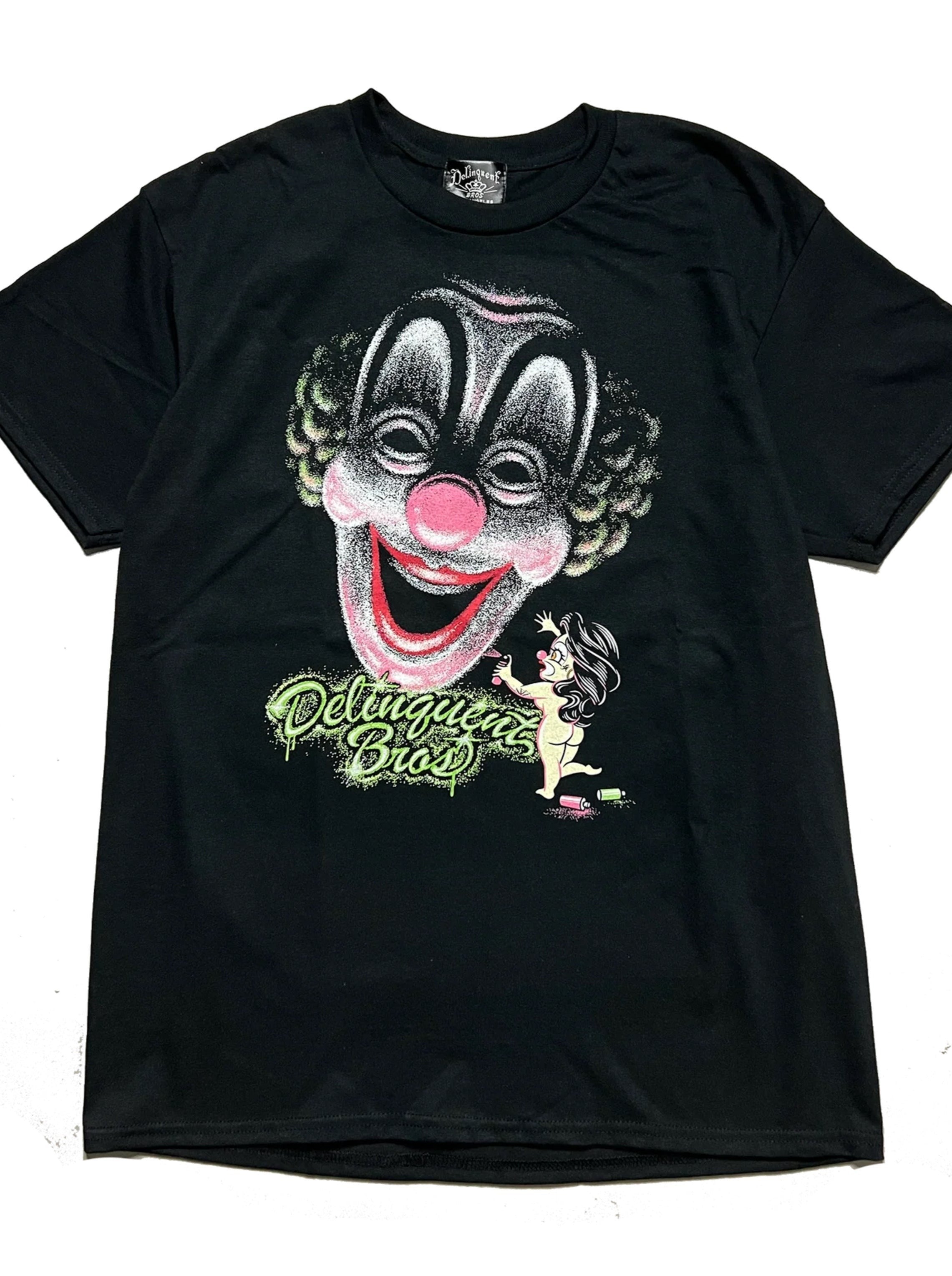 Size S, L - Clown For You Tee Men's in Black by Delinquent Bros