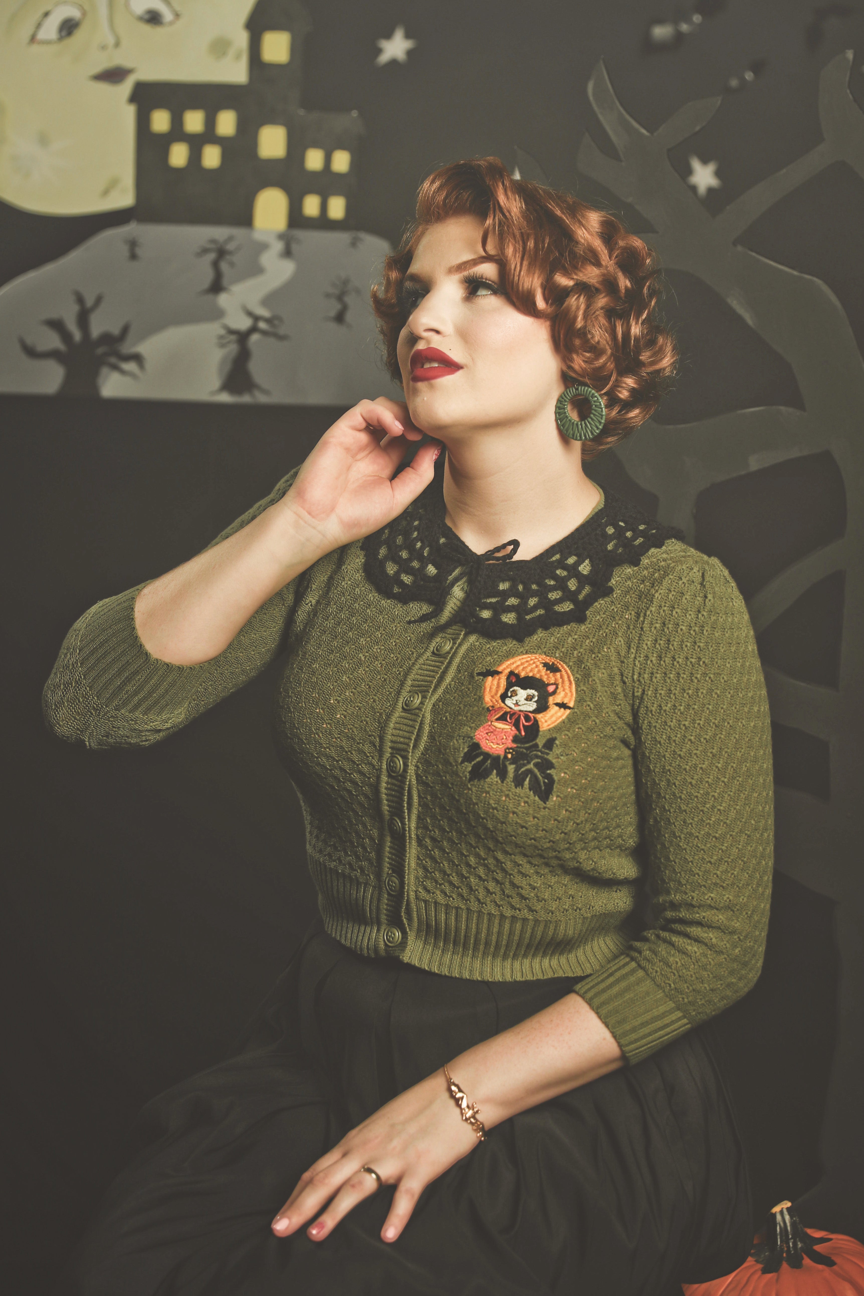 Blackcatnightlovecardigan-