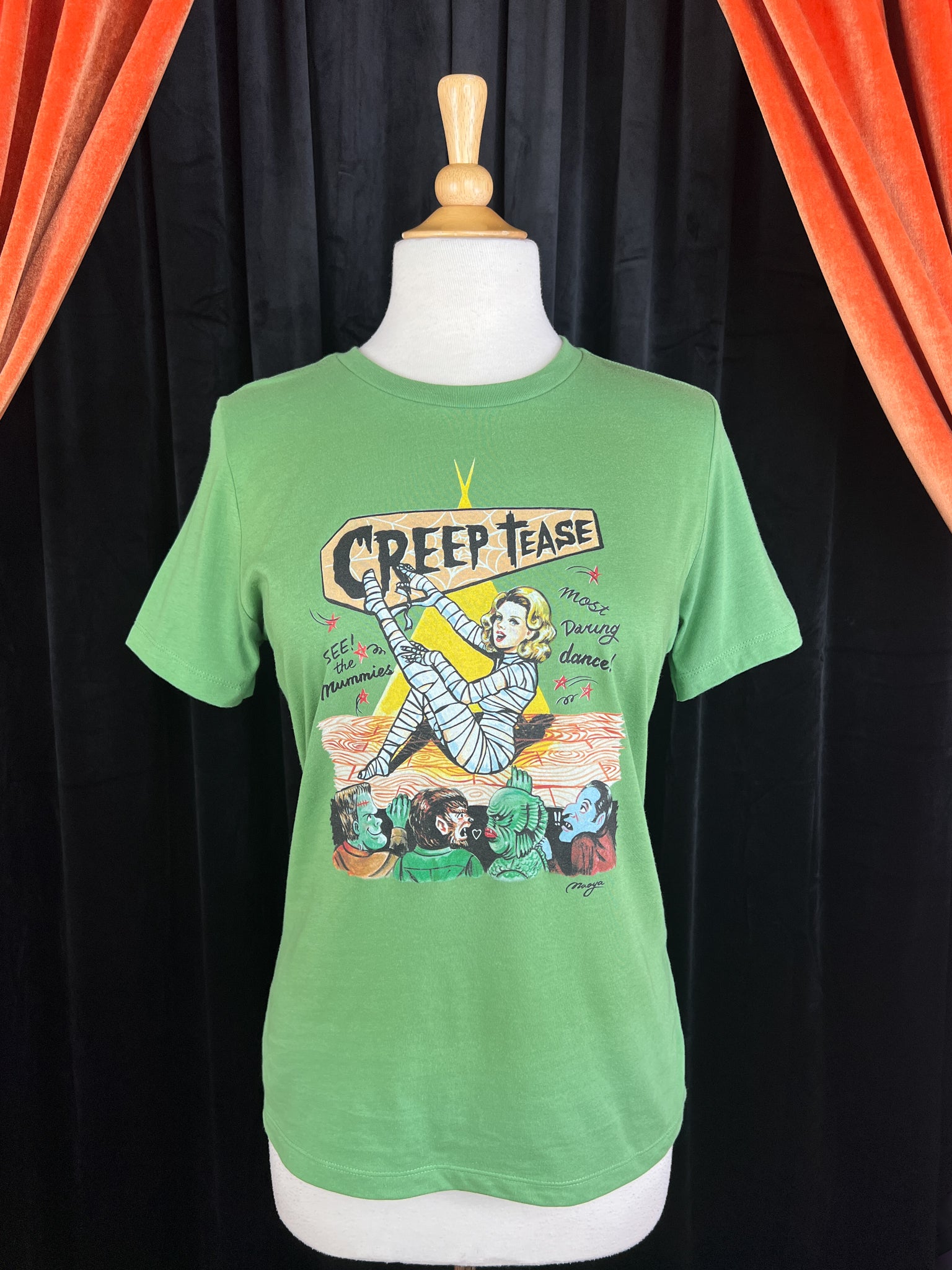 Creep Tease Relaxed Tee in Heather Leaf | Mischief Made