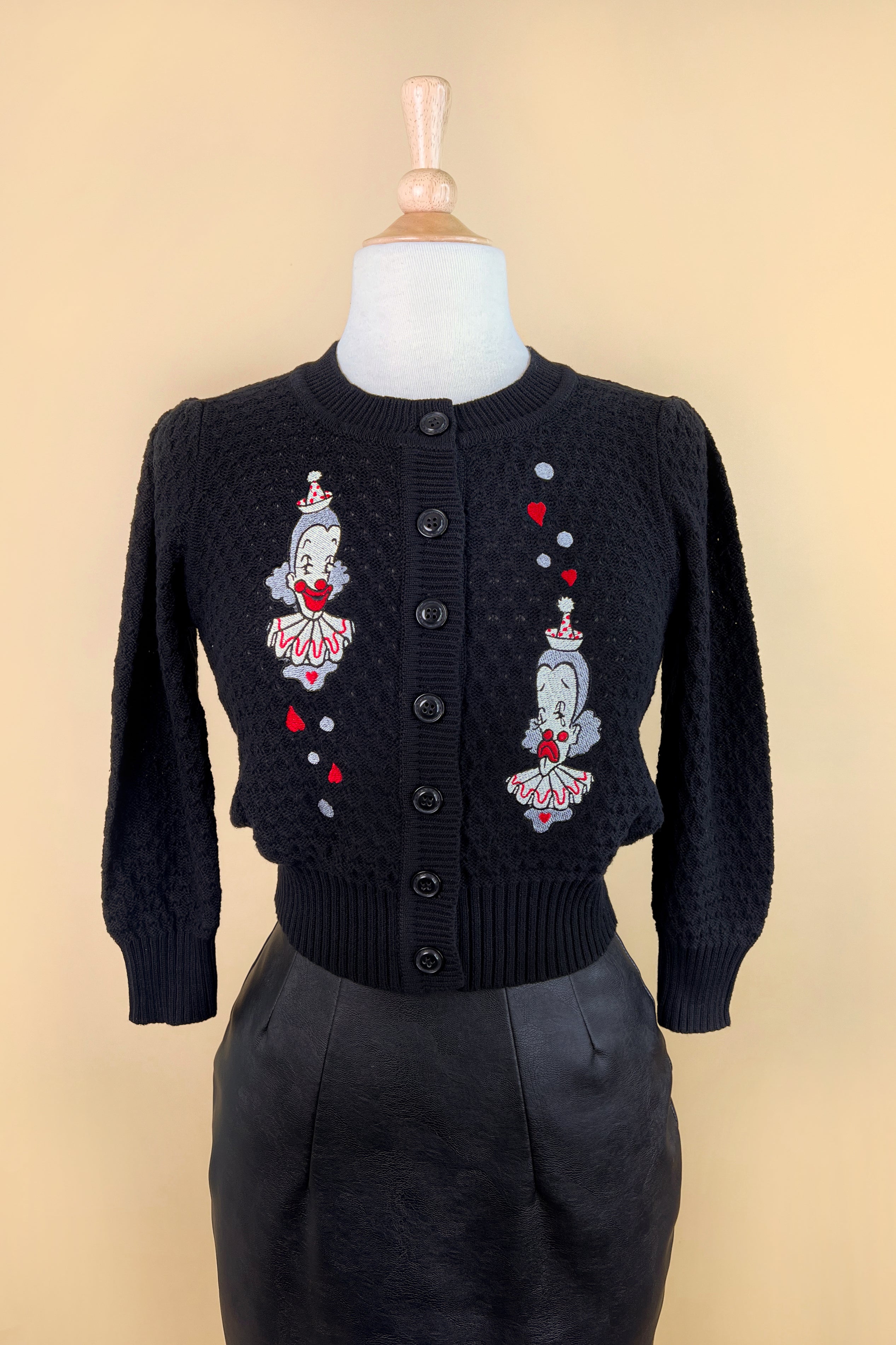 Dearclownblackcardiganmischief