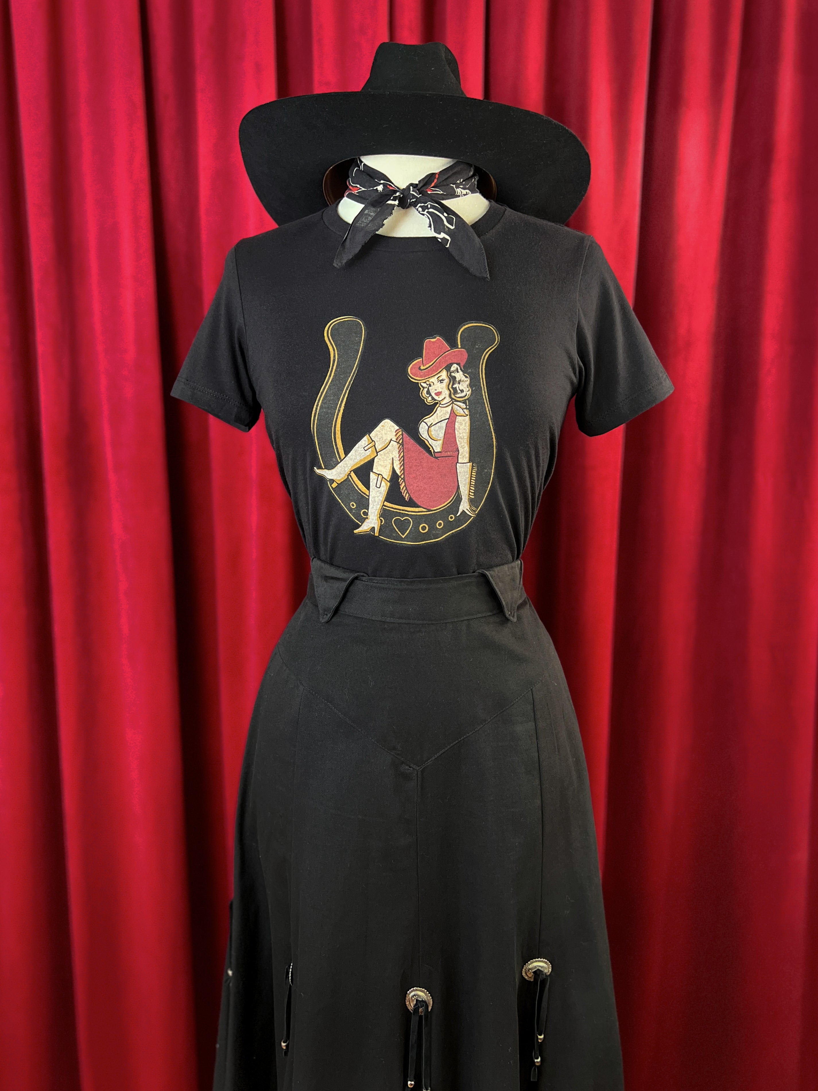 Lady Luck Fitted Tee in Black | Mischief Made
