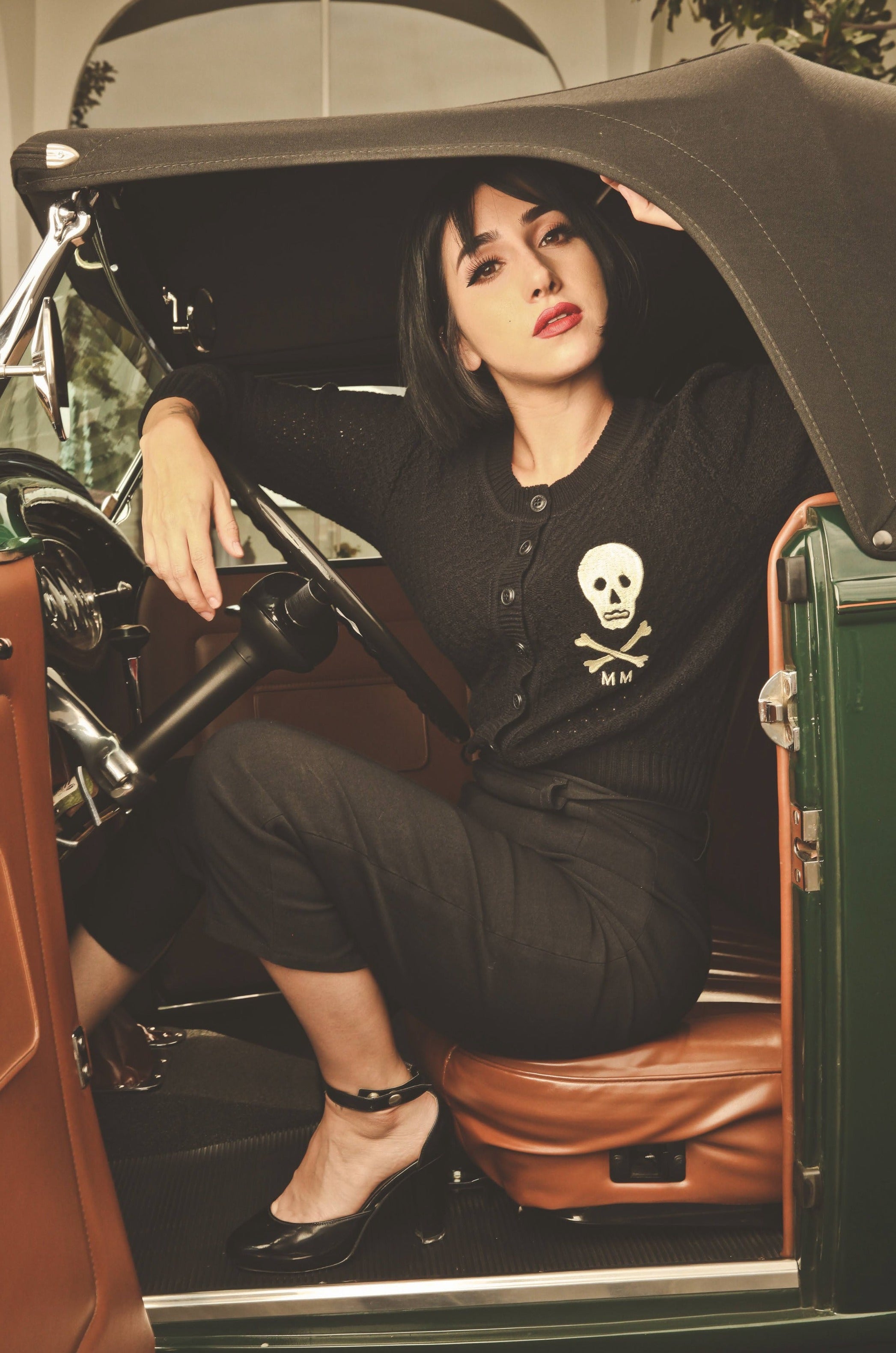 トップス SKULL CAMO CARDIGAN - BLACK Voltageous Cardigan | Killstar