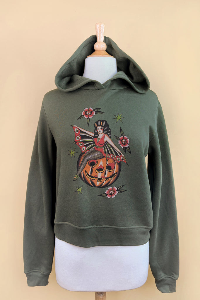 October Child Pullover Hoodie in Sage