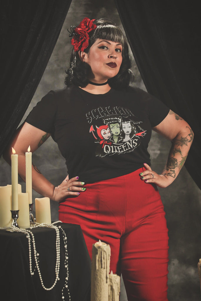 Scream Queens Fitted Tee in Black | Mischief Made