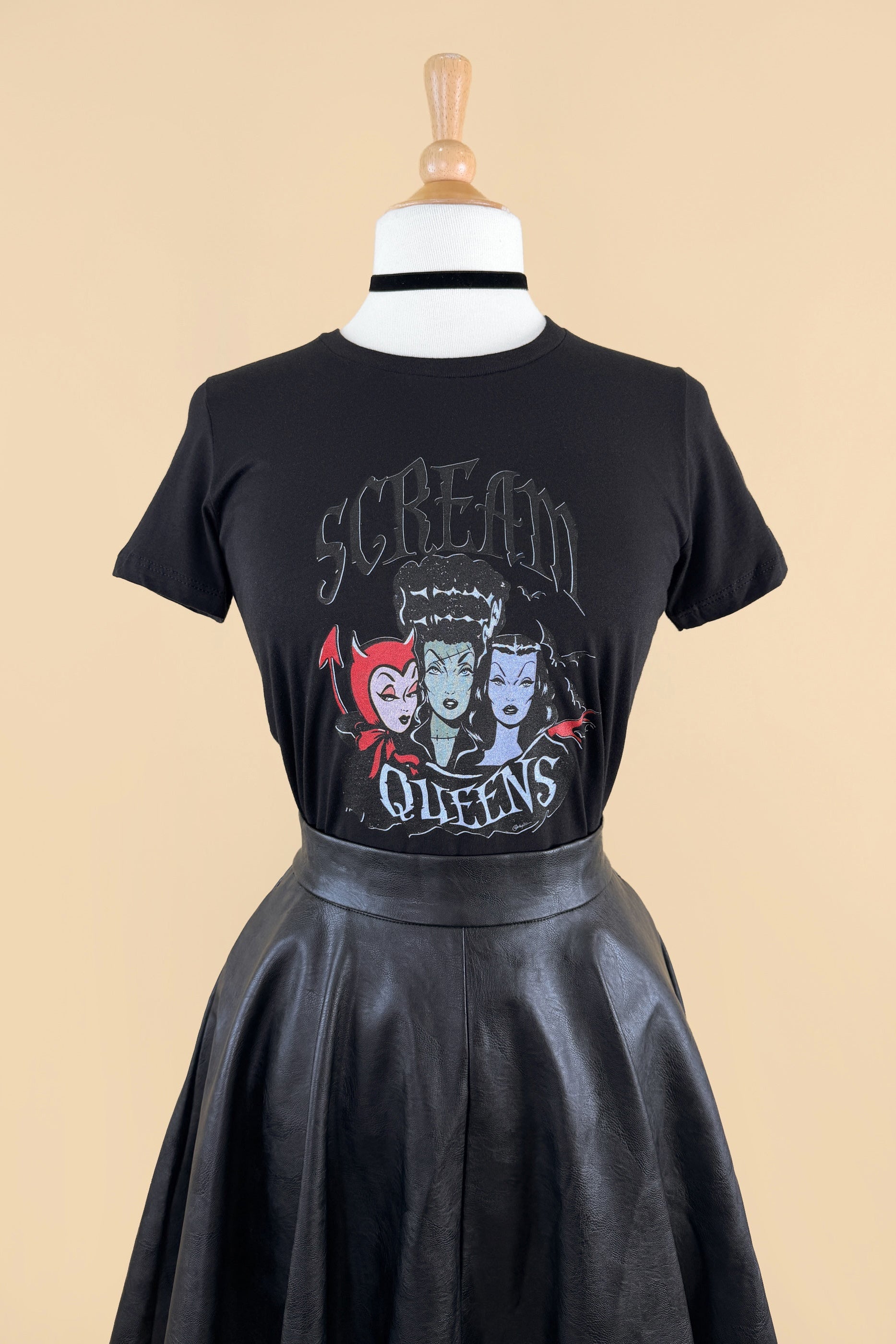 Scream Queens Fitted Tee in Black | Mischief Made