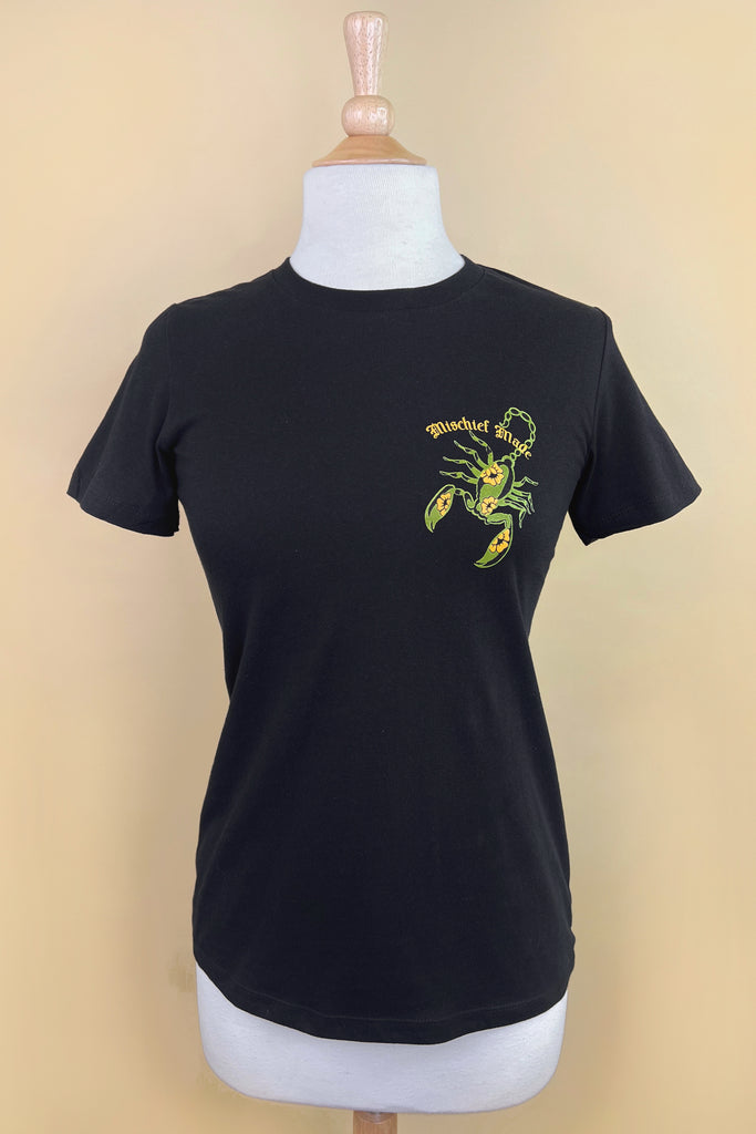 The Scorpion Fitted Tee in Black