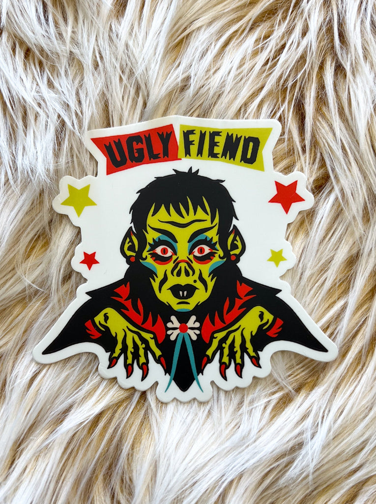 Ugly Fiend  Decal - Die cut Sticker