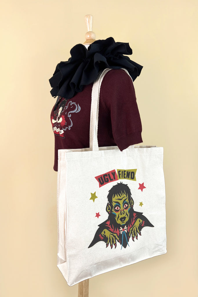 Ugly Fiend Canvas Tote Bag