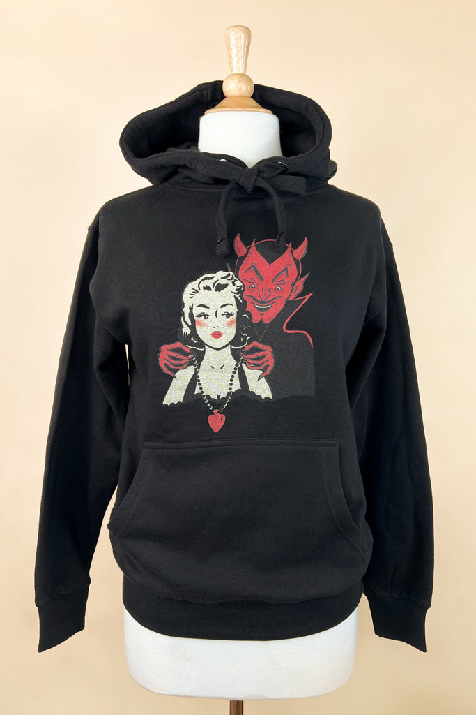 Deal with the Devil Unisex Hoodie in Black