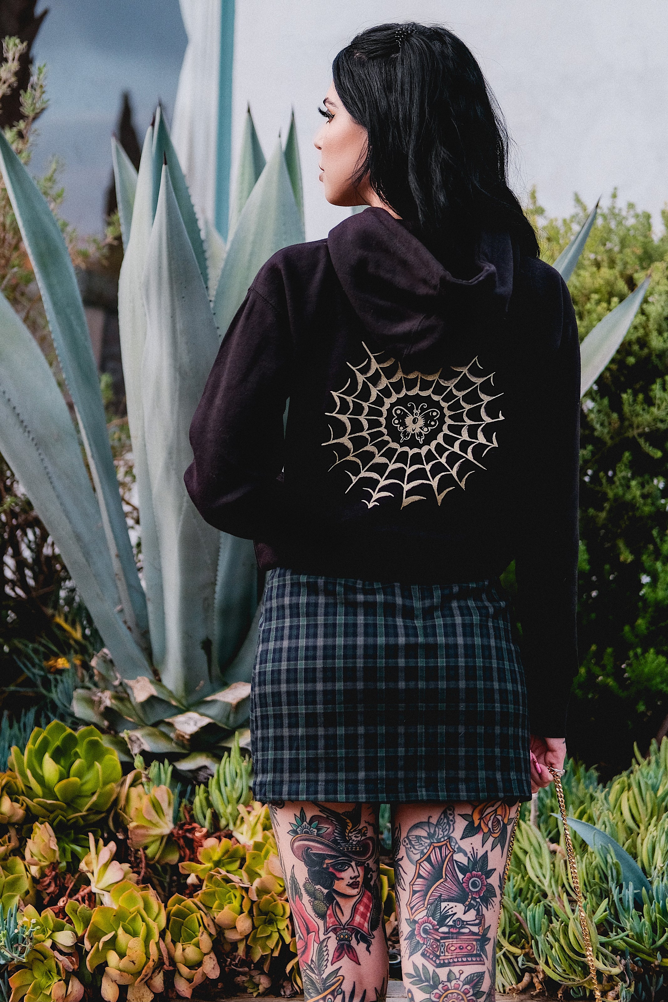 Unisex] Dear Spider Hoodie in Black | Mischief Made
