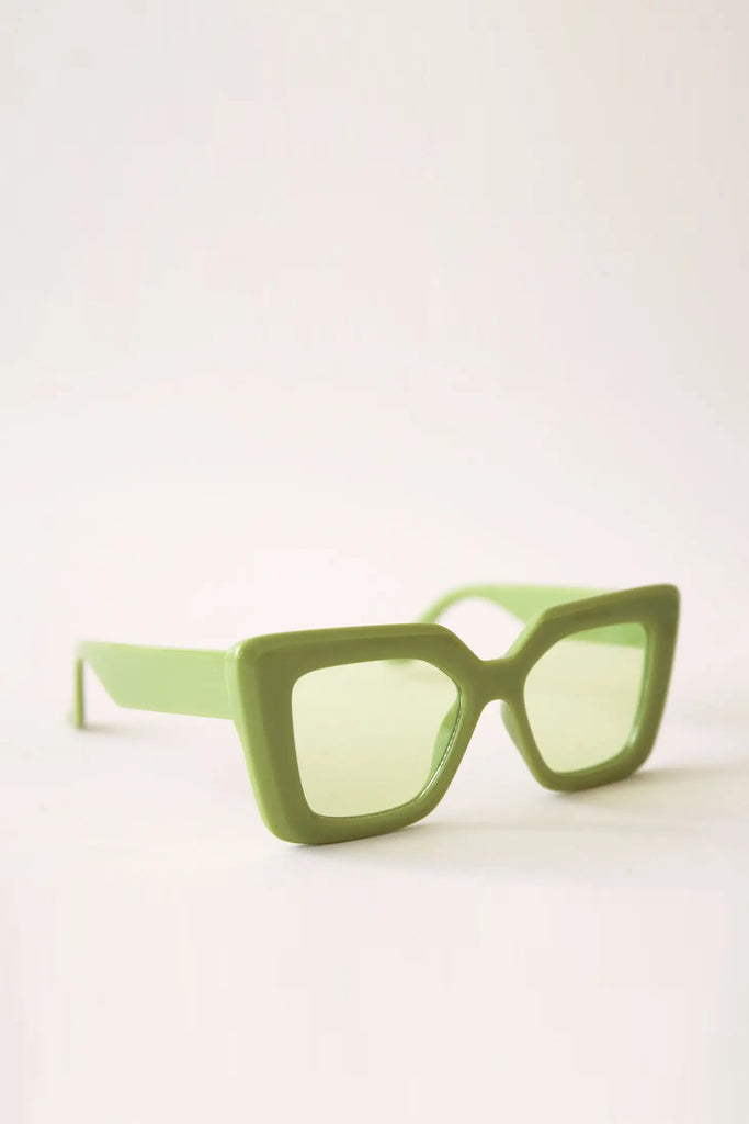 Jackie Sunglasses in Lime