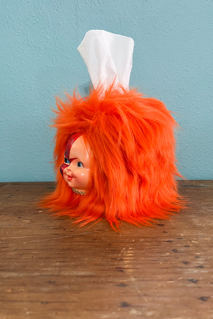 Kitsch Retro Vintage Bowie Dimple Doll Tissue Box Cover