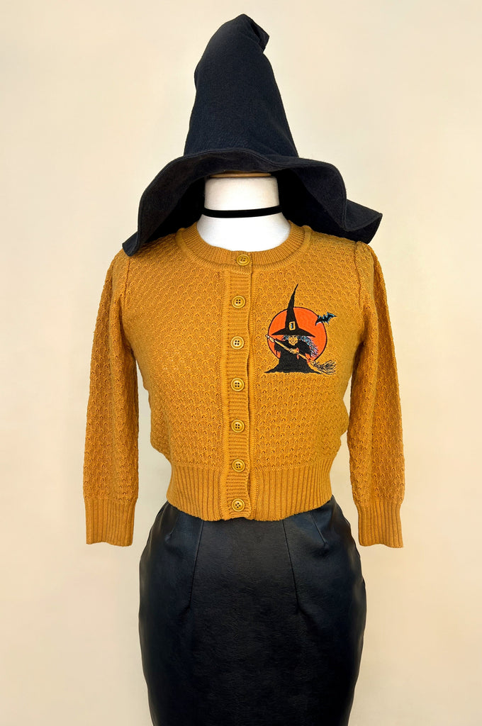 Witchy Poo Cropped Cardigan in Bronze