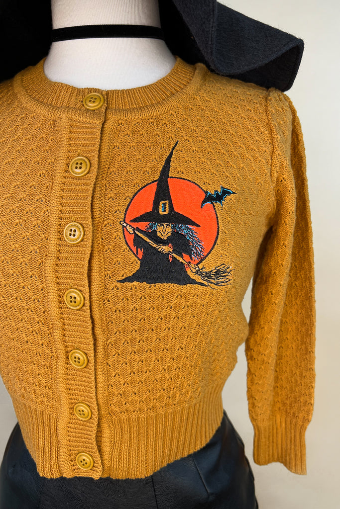 Witchy Poo Cropped Cardigan in Bronze