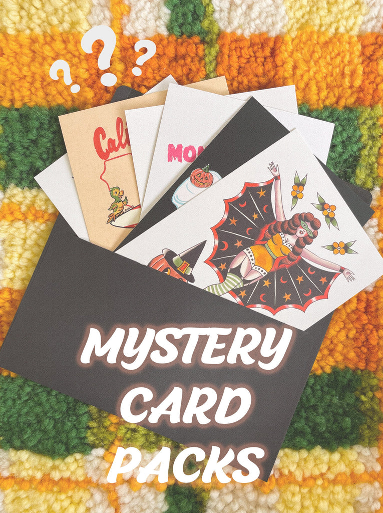 Mystery Post Card Pack- set of 10 cards