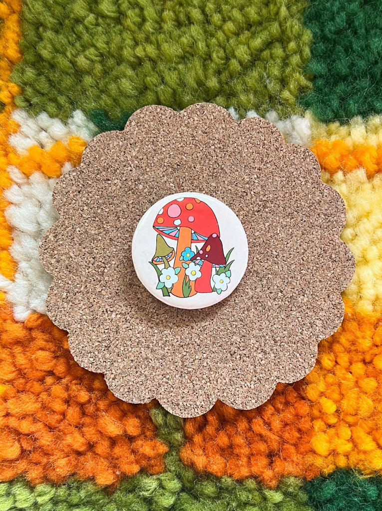 Mushroom Button Pin