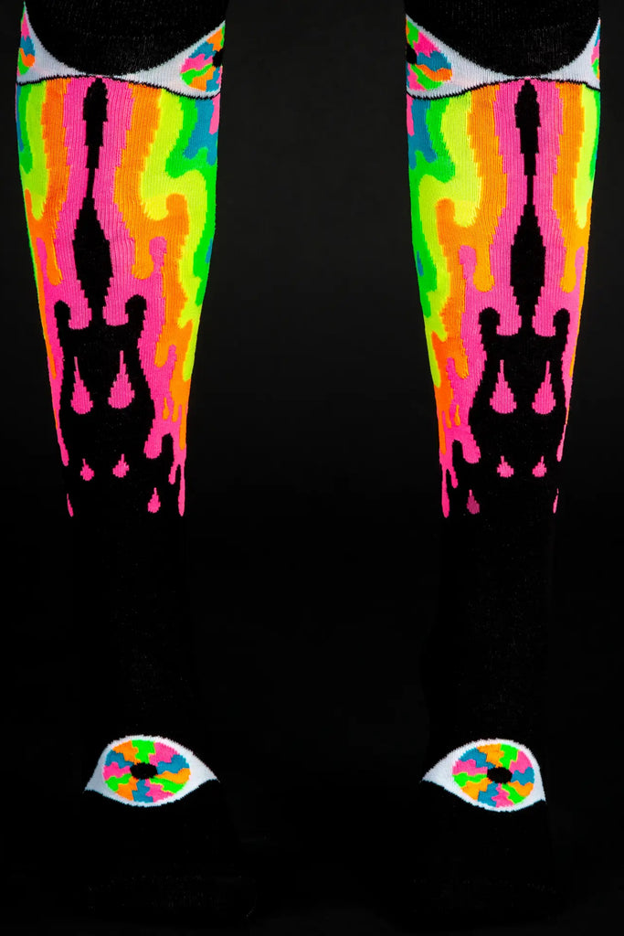 Psychedelic Eye Dress Knee Socks